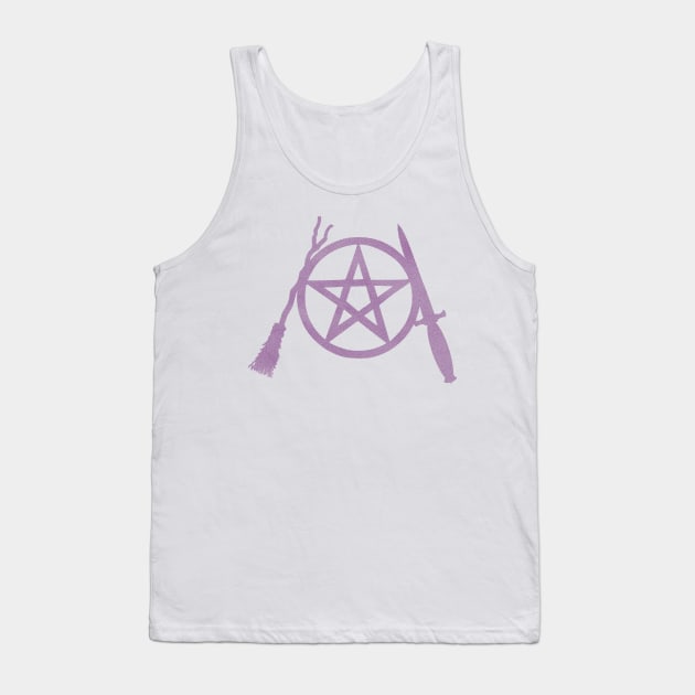 Violet Pent, Besom & Blade Tank Top by QAFWarlock